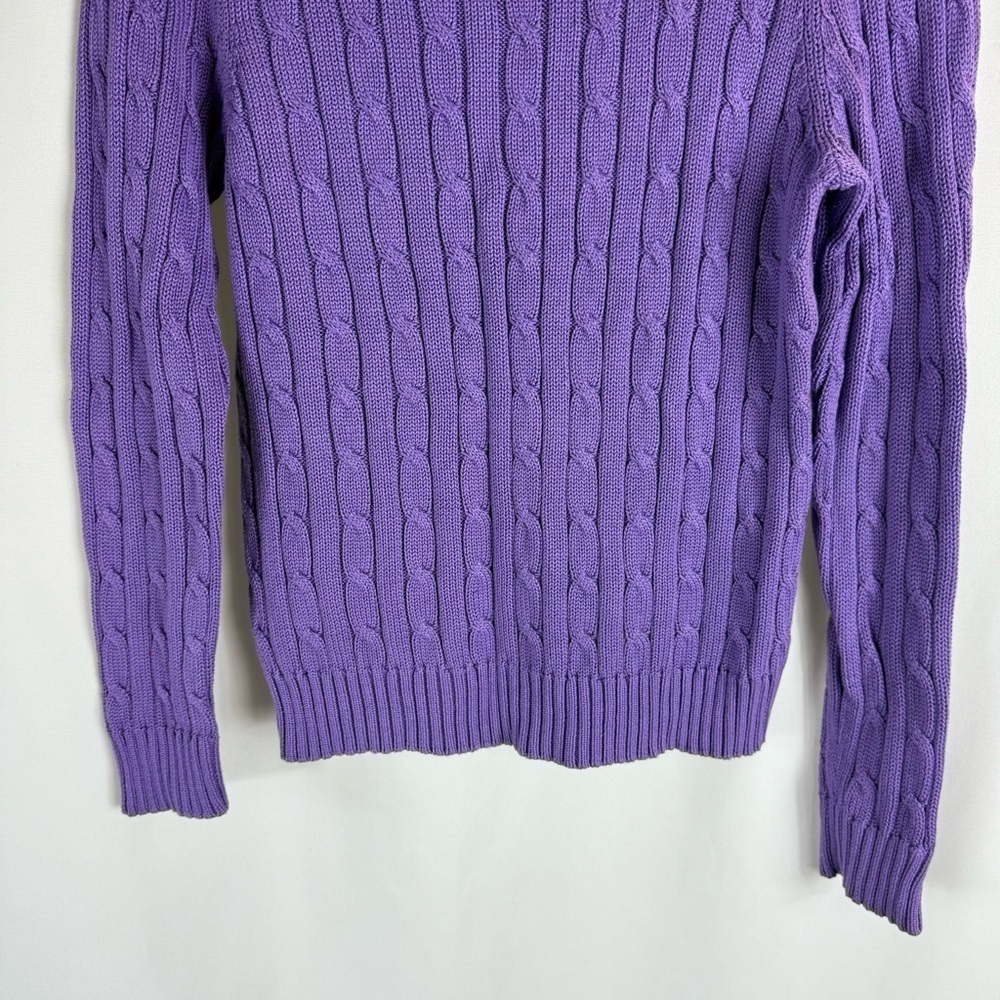 Jones New York Purple Cable Knit Women's
Sweater Size: S - Picture 10 of 11